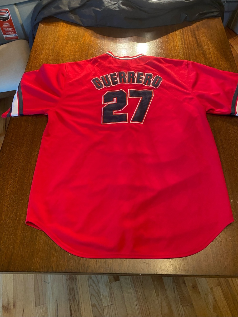Vintage Los Angeles Angels Vladimir Guerrero #27 True Fan MLB Jersey Red Mens XL